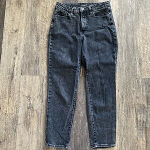Old Navy high rise black o.g. straight jeans